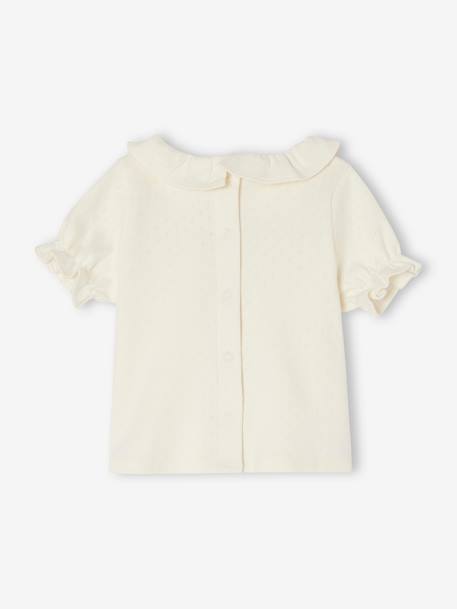 Pack de 2 camisetas de algodón orgánico para bebé recién nacido nude 