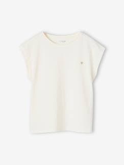 Niña-Camisetas-Camiseta lisa Basics de manga corta para niña