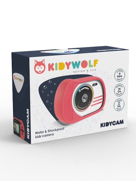 Cámara de fotos Kidycam - KIDYWOLF naranja+rosa 