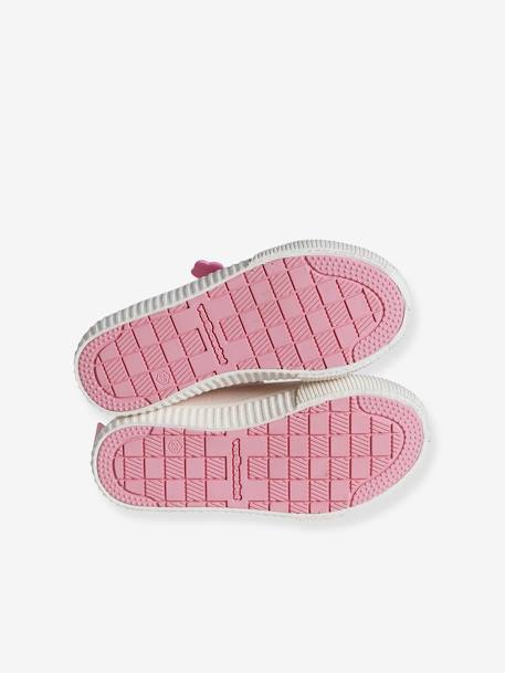 Zapatillas de lona con cordones elásticos para niña, especial autonomía rosa rosa pálido 