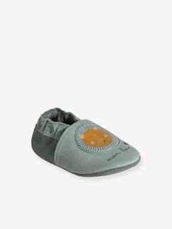 -Zapatillas patucos elásticos de piel flexible, para bebé