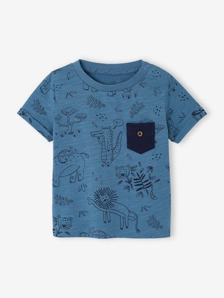 camisetas-Bebé-Camiseta jungla de punto flameado para bebé