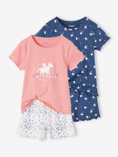 Toda la Selección-Niña-Pack de 2 pijamas con short con unicornios para niña