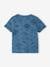 Camiseta jungla de punto flameado para bebé azul 