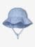Sombrero a rayas con estampado de cerezas para bebé niña azul claro 