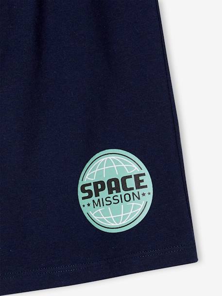 Pijama con short NASA® bicolor azul marino 