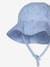 Sombrero a rayas con estampado de cerezas para bebé niña azul claro 