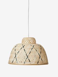 Textil Hogar y Decoración-Decoración-Pantalla de lámpara colgante de bambú bicolor
