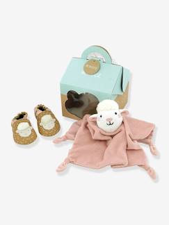 Calzado-Calzado bebé (17-26)-Estuche zapatillas de casa patucos + doudou ROBEEZ© para recién nacido