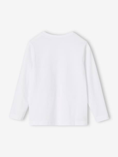 Pack de 3 camisetas de manga larga surtidas, para niño blanco+gris jaspeado+VERDE OSCURO BICOLOR/MULTICOLO 