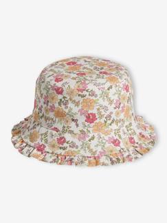 -Sombrero bob flores niña