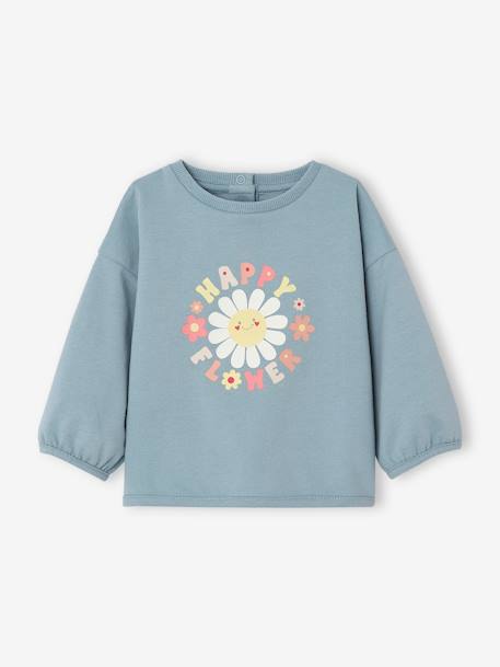 Bebé-Sudaderas, jerséis y chaquetas de punto-Sudaderas-Sudadera happy flower bebé