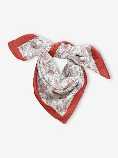 Algodón orgánico-Ropa Premamá-Pañuelos y bufandas embarazo-Pañuelo estampado mujer / niña colección cápsula "Día de la Madre"