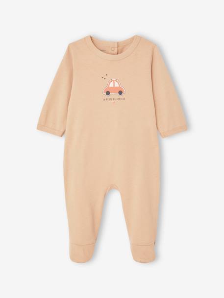 Pack de 2 pijamas de punto 'coche' para bebé recién nacido melocotón 