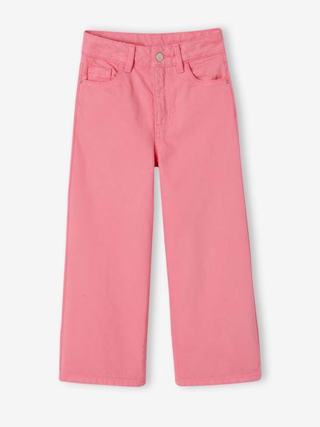 Pantalón ancho para niña caramelo+crudo+rosa chicle+rosa palo 