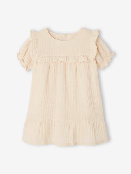 Bebé-Vestido de gasa de algodón para bebé