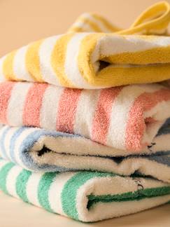 Textil Hogar y Decoración-Ropa de baño-Capas de baño-Poncho de baño a rayas, para bebé, personalizable