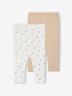 Pantalones y Vaqueros-Pack de 2 leggings básicos para bebé