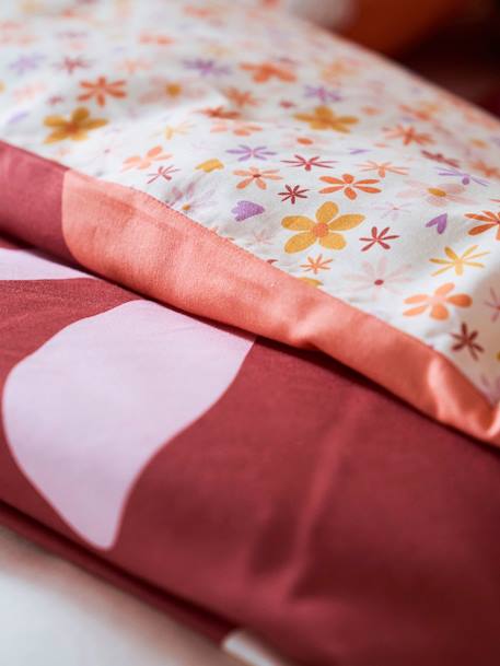 Conjunto infantil de funda nórdica + funda de almohada de algodón reciclado - IBIZA multicolor 