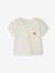 Camiseta con motivo de flor de ganchillo para bebé crudo 