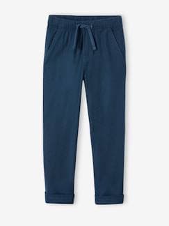 Niño-Pantalones-Pantalón ligero de lino y algodón para niño