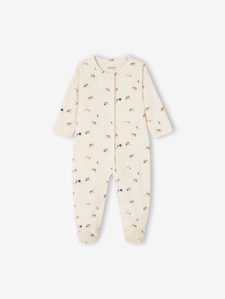 Pack de 2 pijamas para bebé de interlock marrón grisáceo 