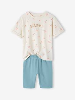 Conjuntos-Niña-Shorts y bermudas-Conjunto camiseta y malla ciclista para niña