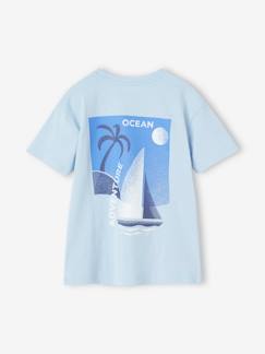 camisetas-Niño-Camiseta con gran motivo de velero detrás para niño
