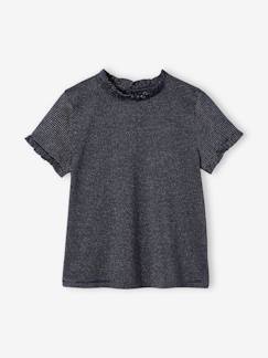 Materiales Reciclados-Niña-Camisetas-Camiseta a rayas brillantes para niña