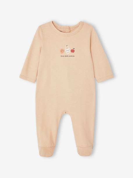 Pack de 2 pijamas de punto estampado para bebé recién nacido capuchino 