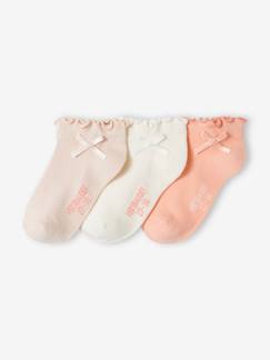 Niña-Ropa interior-Pack de 3 pares de calcetines para niña