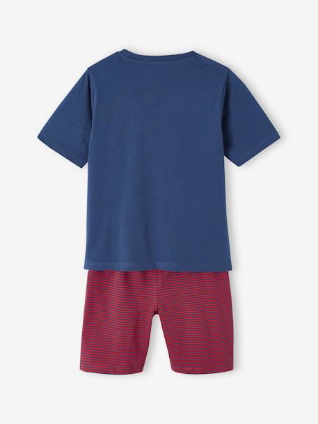 Pack de pijama + pijama con short bomberos para niño azul océano 