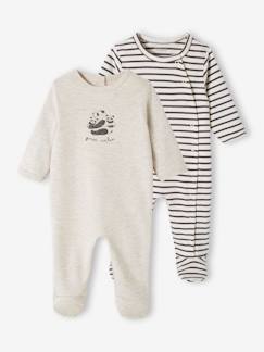 -Pack de 2 pijamas para bebé de interlock