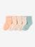 Pack de 5 pares de calcetines con margaritas para niña melocotón 
