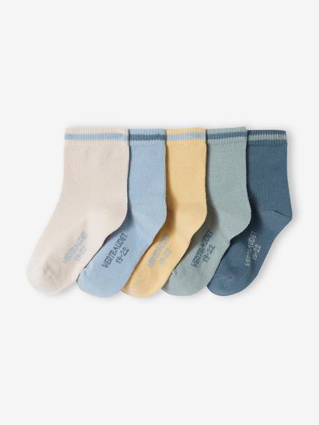Roupa Interior-Bebé-Pack de 5 pares de calcetines de colores para bebé niño
