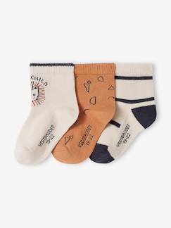 -Pack de 3 pares de calcetines para bebé niño