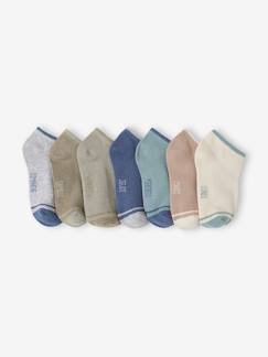 Lotes y packs-Niño-Ropa interior-Pack de 7 pares de calcetines cortos para niño