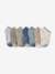 Pack de 7 pares de calcetines cortos para niño azul grisáceo+gris 