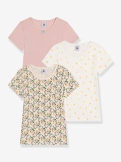 Niña-Camisetas-Pack de 3 camisetas de manga corta PETIT BATEAU