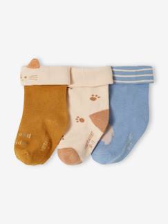 -Pack de 3 pares de calcetines "animales" para bebé