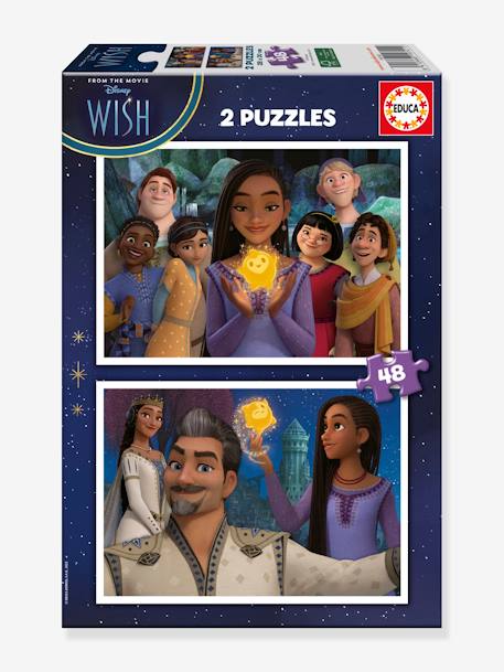 2x50 Puzzles Disney Wish - EDUCA BORRAS violeta 