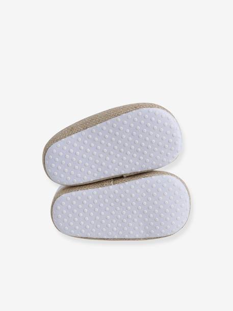 Zapatillas de piel flexible y elástica para bebé blanco 