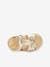 Sandalias de piel con cierre autoadherente para bebé Izorro LES TROPEZIENNES® PAR M. BELARBI beige dorado+rosa 