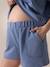 Pijama corto oversize para embarazo ENVIE DE FRAISE azul grisáceo 