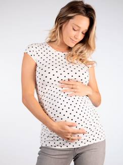 Ropa Premamá-Top de lunares para embarazo Katia Dots ENVIE DE FRAISE