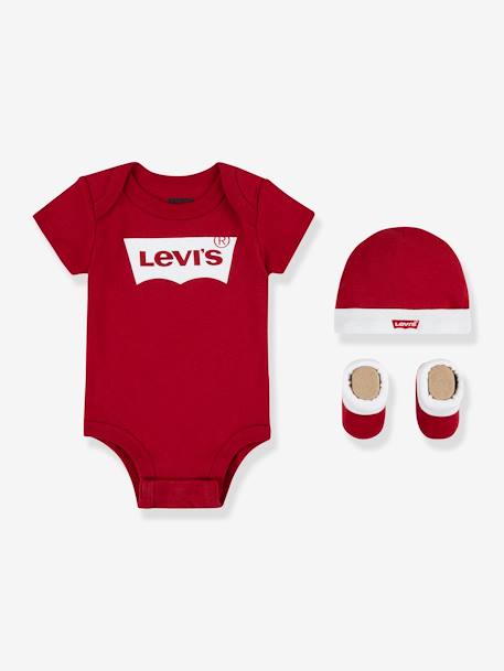 Conjunto de 3 prendas Batwing de Levi's® para bebé rojo 