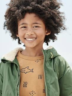 Niño-Jerséis, chaquetas de punto, sudaderas-Sudaderas-Sudadera con motivo de tiburones, para niño