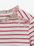Camiseta marinera niña de tejido Liberty - algodón orgánico CYRILLUS rosa frambuesa 