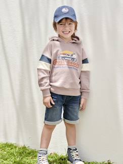 Niño-Shorts y bermudas-Bermudas fáciles de vestir para niño de felpa estilo denim