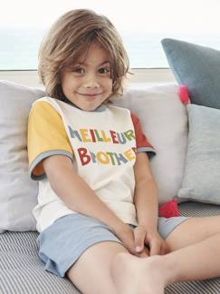 Niño-Pijamas -Pijama con short para niño "Meilleur Brother"